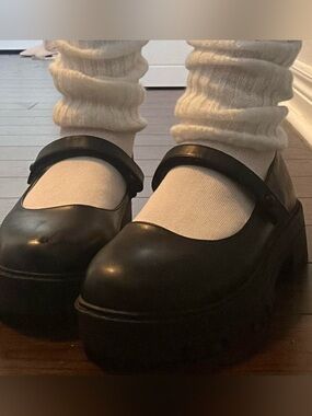 Black Mary Platform Shoes